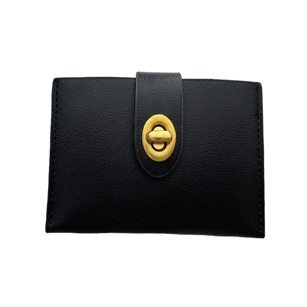 Pu Leather Lock Clasp Wallets