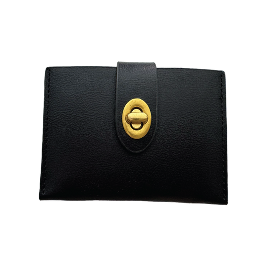 Pu Leather Lock Clasp Wallets