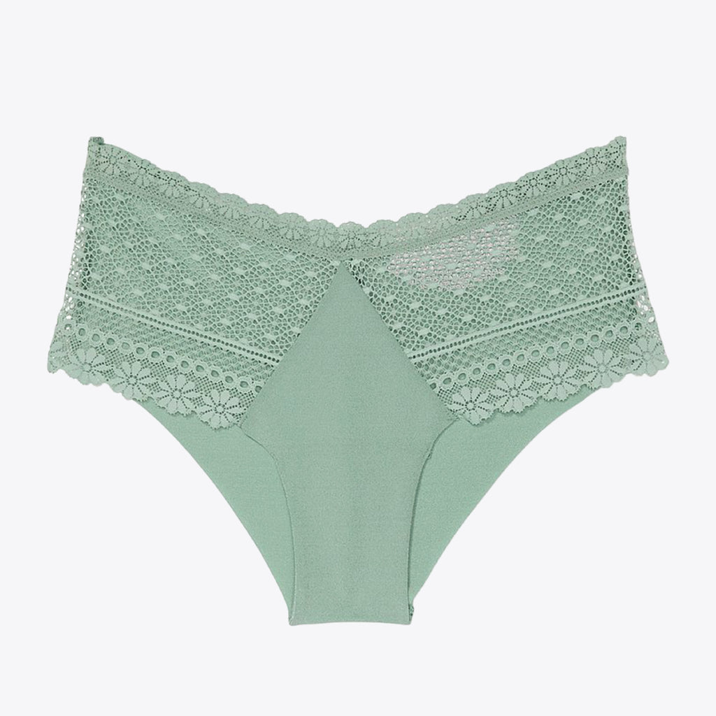 VICTORIA'S SECRET - NO SHOW DAISY LACE CHEEKY PANTY (TALLA M)